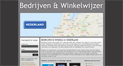 Desktop Screenshot of bedrijvenadressen.nl